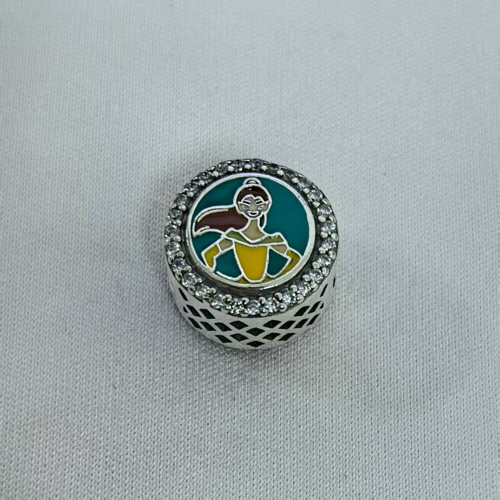 Pandora Run Disney 10K Pendant Dangle Charm, S925 Silver Jewelry